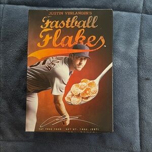 Justin Verlander’s Fastball Flakes Cereal Box
